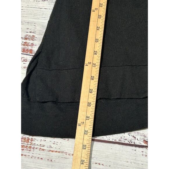 Eileen Fisher Womens Black Merino Wool Turtleneck Longline Sweater Dress XXS - Picture 6 of 7